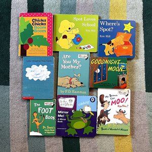 Book Bundle (9-ct) for Toddlers [BB02] / Board Books, Dr. Seuss, Goodnight Moon